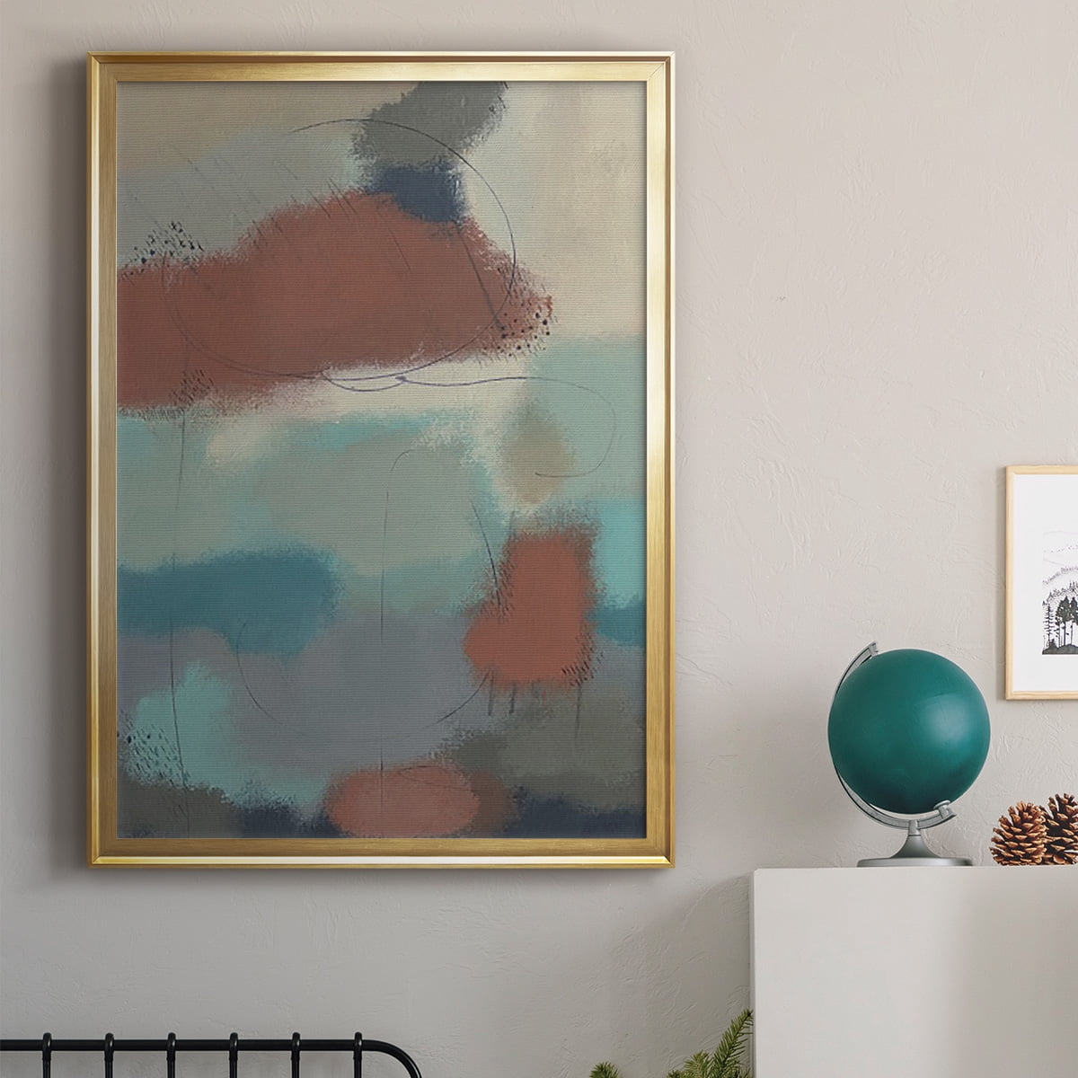 Floating By II Premium Framed Print, in Gold, Black, or Silver - Ready to Hang