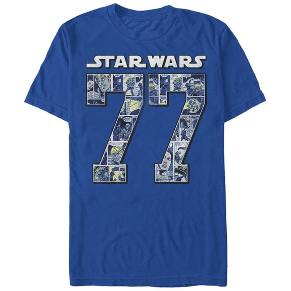 Men's Star Wars Comic Fill T-shirt Medium Royal