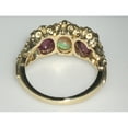 thumbnail image 4 of LBG 14k Yellow Gold Natural Opal and Ruby Womens Promise Ring - Size 6.5, 4 of 4