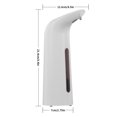 thumbnail image 3 of Automatic Dispenser Battery Power 400ml Intelligent dispenser; automatic touchless Touchless IR Sensor Hand Wash Household Dining Bathroom Cleaning White, 3 of 9