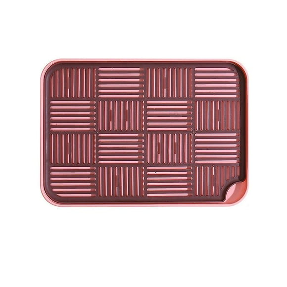 Drip Tray, Dish Drainer with Drip Tray, Dish Drainer Rack for Dishes, Drip Rack for Kitchen Sink(pink and purple)