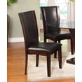 thumbnail image 2 of Roundhill Kecco 5-Piece Glass Top Dining Set, Dark Cappuccino Finish, 2 of 3