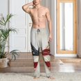 thumbnail image 2 of Sikiie American Flag Butterfly Wall Pajama Pants Men, PJ Bottoms, Sleep & Lounge Pants-X-Large, 2 of 6