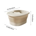 thumbnail image 3 of YiJuHui Foldable Foot Bath Bucket with Lid Insulated Portable Foot Soaking Basin for Home Spa, Ergonomic Massage, Heat Retention & Device Stand, 3 of 6