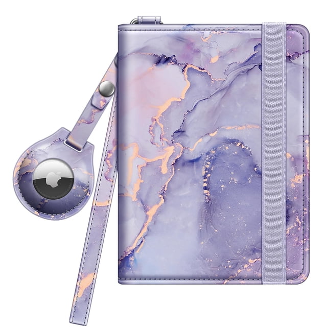 Funda para pasaporte Fintie con soporte para Airtag y bloqueo RFID