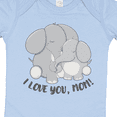 thumbnail image 4 of Inktastic I Love You, Mom- Cute Elephants Boys or Girls Baby Bodysuit, 4 of 5