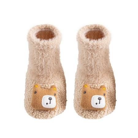 

ZMHEGW Baby Shoes Boy Girls S Indoor Animals Slipper Antislip Socks Booties First Walkers For Toddler