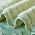 thumbnail image 7 of Home Soft Things 4 Piece Tatami Quilted Faux Fur Bedspread - Light Green - Oversize King (120" x 120"), 7 of 7