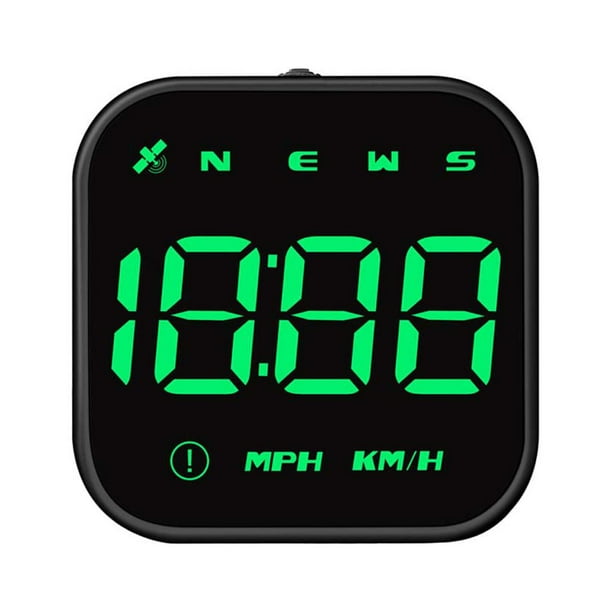 Sidaley Automóvil Head Up Display Desmontable Universal Digital Global Positioning Systems 0 Delay Overspeed Alarms Speedometer Trazadores de navegación Luz verde