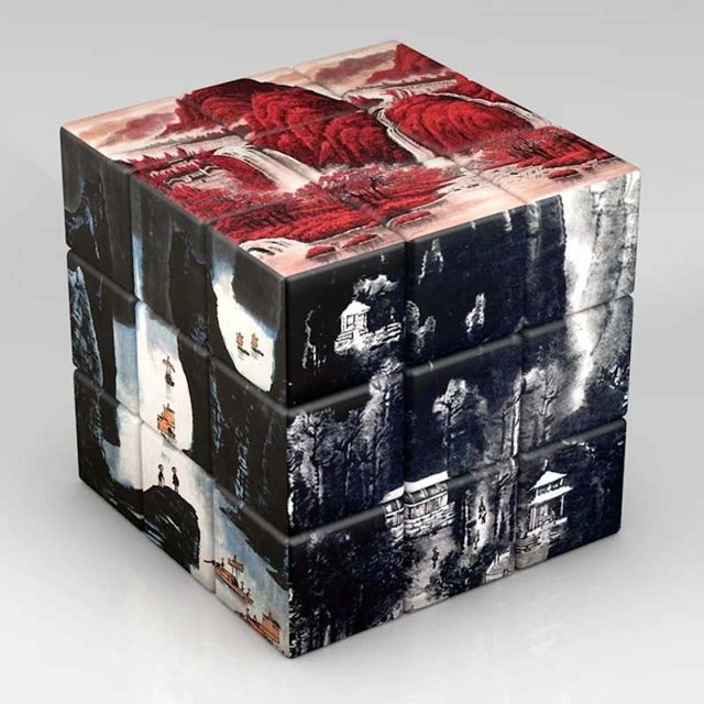 Cubo mágico de planetas y astronautas para niños, pinturas famosas, arte de celebridades, rompecabezas, juguetes, regalos, 3x3x3
