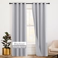 thumbnail image 1 of Cortinas RYB HOME insonorizadas, opacas, térmicas, 132 x 274 cm, color gris, 1 of 9