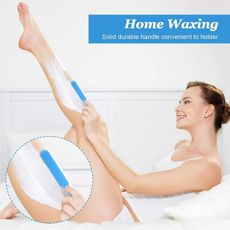 Non-Stick Wax Spatulas Large Wax Sticks Silicone Waxing Craft Sticks  Reusable Scraper Hair Removal Waxing Applicator Large Area Hard Wax Sticks  for