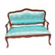 thumbnail image 2 of Silla de muebles en miniatura para casa de muñecas a escala 1:12, accesorio decorativo para casa de muñecas. Dos plazas, 2 of 9
