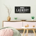 thumbnail image 2 of Stupell Industries Vintage Laundry Black And White Textured Word Design Canvas Wall Art by Gigi Louise, 2 of 6
