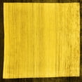 thumbnail image 1 of Ahgly Company Indoor Square Solid Yellow Modern Area Rugs, 6' Square, 1 of 4