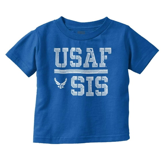 US Air Force USAF Sis Sister Youth T Shirt Tee Girls Infant Toddler Brisco Brands 6M