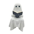 thumbnail image 2 of Estatua de fantasma de Halloween leyendo un libro sentado, figura malvada, centro de mesa, accesorio fotográfico, escultura de resina para gabinete, 2 of 8