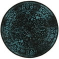 thumbnail image 2 of SAFAVIEH Adirondack Wyatt Traditional Distressed Area Rug, Black/Teal, 8' x 8' Round - Transitional Modern Design, Black & Teal, Ideal for Living Room, Bedroom, Dining Space, 2 of 9