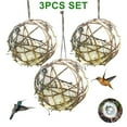thumbnail image 1 of CUITING 3PCS Globe Hummingbird  Cotton Balls Hummingbird Nesting Material For Wild Birds Wrens Finches, 1 of 7