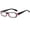 Pink / Black, variant on High Magnification Reading Glasses for Men Women, Black Rectangle Durable Strong Power Readers +7.00 +8.00