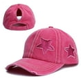 thumbnail image 1 of CEHVOM Women's New Cowboy Star Printing Sun Protection All-match Baseball Hat, 1 of 6