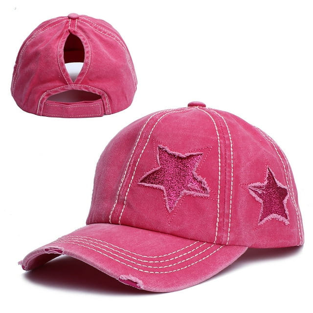 CEHVOM Women's New Cowboy Star Printing Sun Protection All-match Baseball Hat