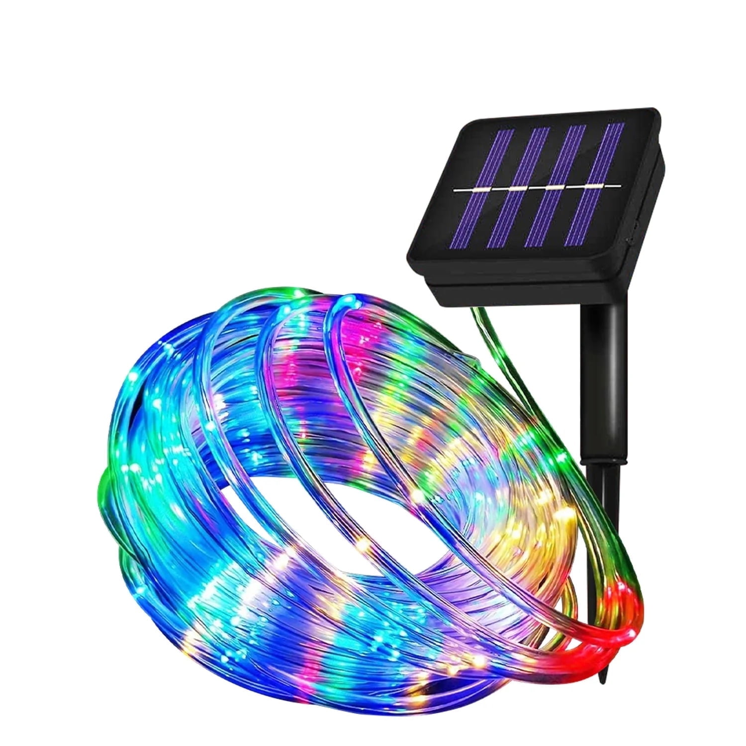 NITIDSKY 33-Foot Solar Rope Lights with 100 Multicolor LEDs photo 1