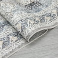 thumbnail image 7 of Geetinfly 8*10FT Area Rugs 980Gsm 100% Polyester Rug Terry Velvet 200 Washed Folded Printed Carpet - Persia - Rubble blue, 7 of 7
