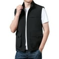 thumbnail image 2 of ameIAEA Mens Sleeveless Vest Stand Collar Full Zip Hiking Jacket Lightweight Outdoor Outwear, 2 of 3