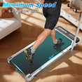 thumbnail image 6 of Ambifirner Folding 3 in 1 Treadmill 9% Incline Under Desk Home 2.5 HP Walking Running Machine with Remote Control & LED Display for Home Small Spaces 265LBS, Black, 6 of 8