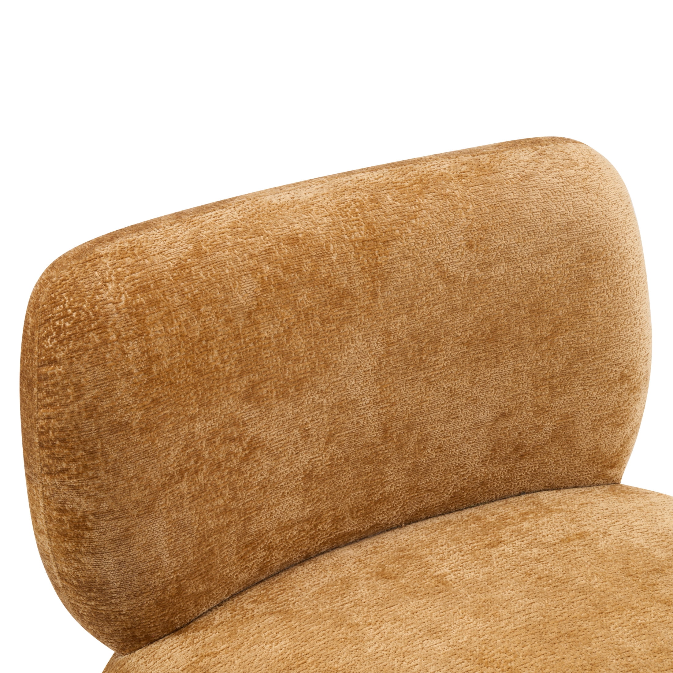 Christopher Knight Home Modern Upholstered Armless Accent Chair with Wood Legs, Wide Seat, Pumpkin Yellow, Set of 2