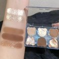 thumbnail image 3 of 6 Color Eye Shadow Disc Mattes Pearlescent Fine Flash Eye Shadow Multi Functional Makeup Can Be Used As High Light Makeup, 3 of 4