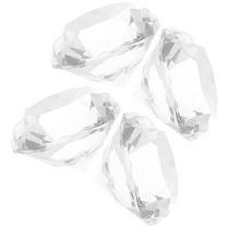 Transparent Glass Crystal Gems for Decoration 4pcs Vase Fillers Diamond Scatters Gifts