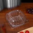 thumbnail image 2 of Soimiss Clear Pet Cake Boxes for Storage - Transparent Cupcake Holder with Snap Closure 100Pcs, 2 of 11