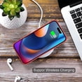 thumbnail image 6 of Silicone Compatible with iPhone 15 Pro Case, Card Holder Camera Protection Cover + Screen Protector, Card Slot Case  for Phone 15 Pro Phone Case -Red, 6 of 12