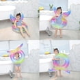 thumbnail image 2 of Cipaher Anillo inflable de natación con temática de sirena de lentejuelas arco iris para niños y adultos Divertido y elegante flotador para piscina y playa, 2 of 5