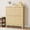 Natural Wood Color, variant on Garvee Entryway Shoe Cabinet with Fluted Doors, 31.5" Freestanding Shoe Rack Cabinet with 2 Flip Drawers for Hallway Bedroom Apartment, Natural Wood
