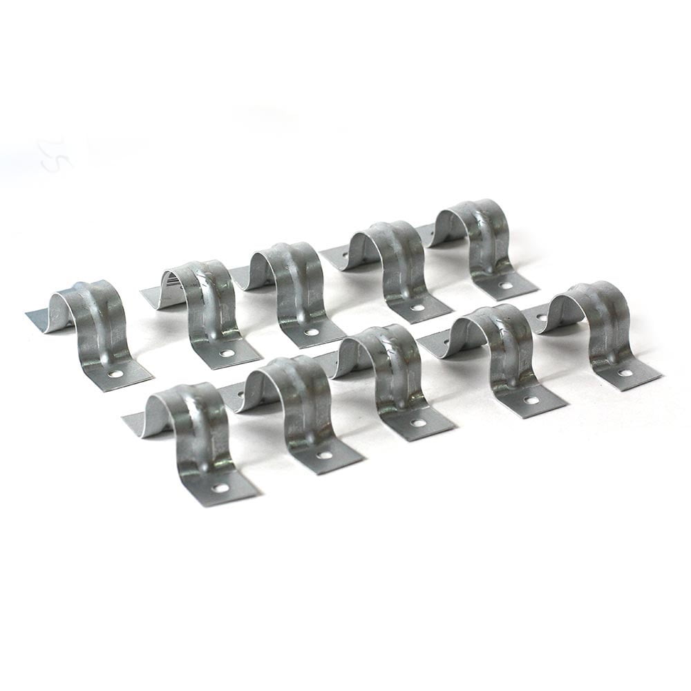 Thrifco Plumbing 5244253 1/2 Inch Galvanized Pipe Straps - 10/bag
