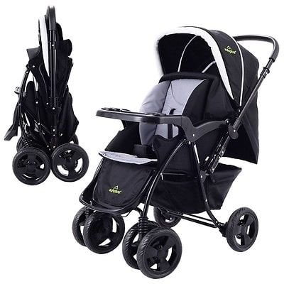 Two Way Foldable Baby Kids Travel Stroller Newborn Infant Pushchair Buggy
