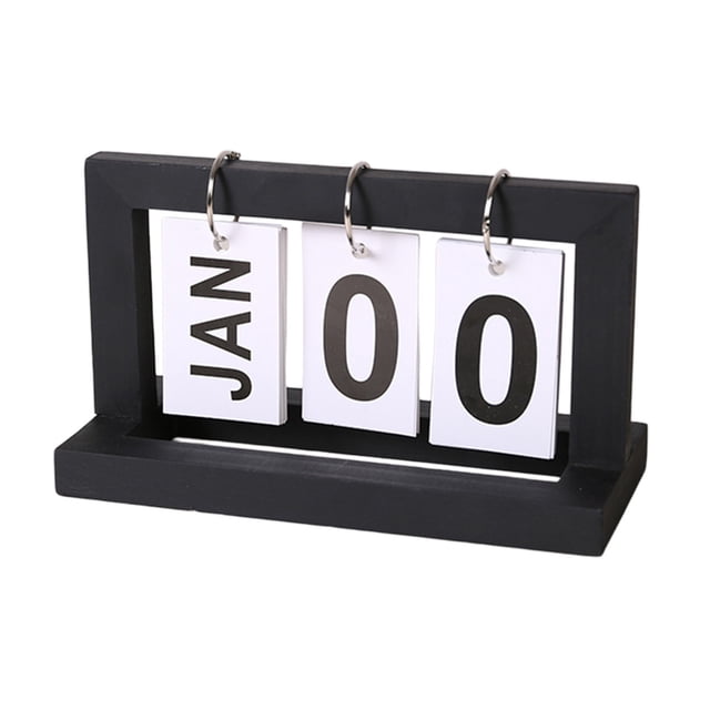 Tabletop Calendar, Reused Calendar Crafts, Wooden Desktop Decoration, Suitable for Home Office Decor