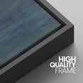 thumbnail image 5 of IDEA4WALL Framed Canvas Print Wall Art Set of 3 Minimalist Navy Blue & Gray Abstract Illustration Pastel Hazy Landscape Modern Graffiti Digital Art Zen Cool Relax for Home Decor - Black 16"x24"x3, 5 of 5