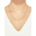 thumbnail image 4 of Brilliance Fine Jewelry Sterling Silver 1/20 10K Yellow Gold 3.40MM Hollow Figaro Necklace, 20", 4 of 5