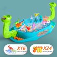 thumbnail image 3 of Godderr Toddler Boys Girls Toys Dinosaur Toys Dinosaur Battle Game with Board Games Toys Double Dinosaurs Versus Athletic Toys Kids Boys Girls Party Games Fun Puzzle Toys, 3 of 5