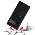 thumbnail image 6 of Nalacover Slim Case for Google Pixel 7, Ring Holder Kickstand Hybrid Rugged PC + TPU Shockproof Lens Protection Cover, Support Car Mount Holder Case for Google Pixel 7,Carbon Fiber Black, 6 of 11