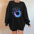 thumbnail image 3 of Aayomet Oversized Sweatshirt For Women Womens Casual Tunic Tops With Pockets Loose Sweatshirts Long Sleeve Shirts,Black S, 3 of 4