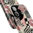 thumbnail image 2 of Pink Aesthetic Collage Phone Case, Checkerboard Lips 8 Ball Pearls Art Cover, Edgy Y2K Style for iPhone 17 16 15 14 13 12 11 Pro Plus Mini, 2 of 6