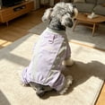 thumbnail image 5 of Breathable Mesh Dog Sun Protection Jumpsuit with D-Ring, Summer Cooling Pet Clothes for Small Dogs, Lightweight 4-Leg Puppy Outfit, Quick Dry Dog Sunsuit for Yorkie, Maltese, Outdoor Use, 5 of 5
