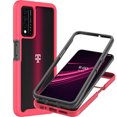 thumbnail image 1 of CoverON For T-Mobile Revvl V+ 5G / Metro by TMobile Revvl V Plus Phone Case, Military Grade Full Body Rugged Slim Fit Clear Cover, Pink, 1 of 9