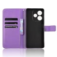 thumbnail image 2 of Compatible with Oppo A5 Pro 5G Phone Case PU Leather Diamond Texture Wallet Phone Case - Purple, 2 of 5