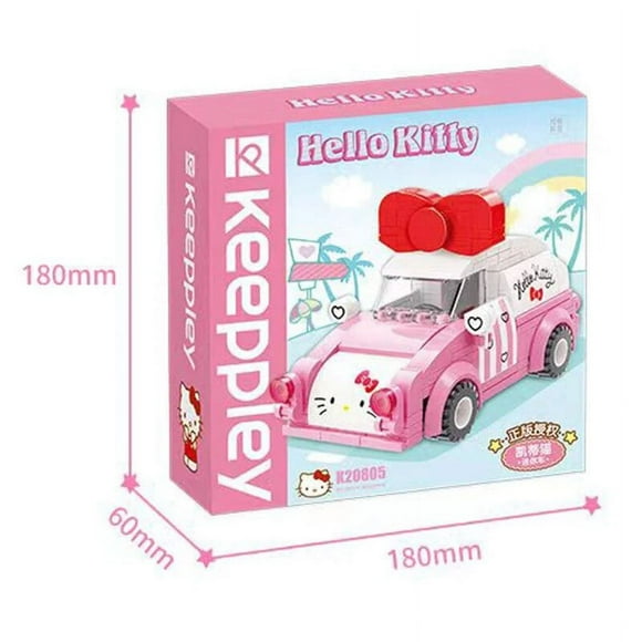 Authentic Kuromi Cinnamoroll Mymelody Hello Model Building Block Kitty Animation Assembly Action Character Set Toy New Year Gift